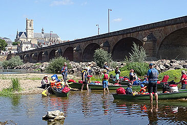 Kanutouring Frankreich Loire